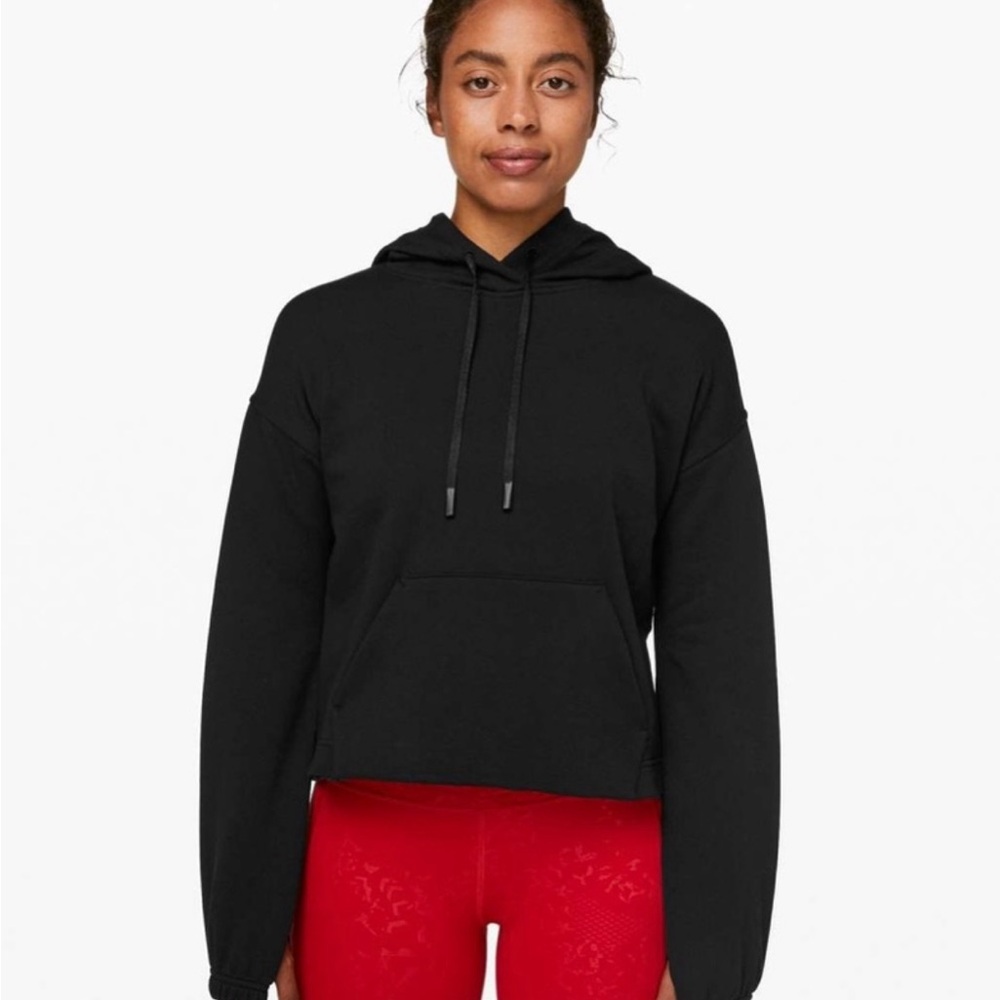 Lululemon x Barry’s Black Cropped Relaxed Sweatshirt